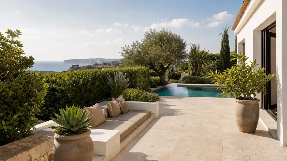Villa remodelada de luxo em Lagos com piscina e terraço ao pôr do sol