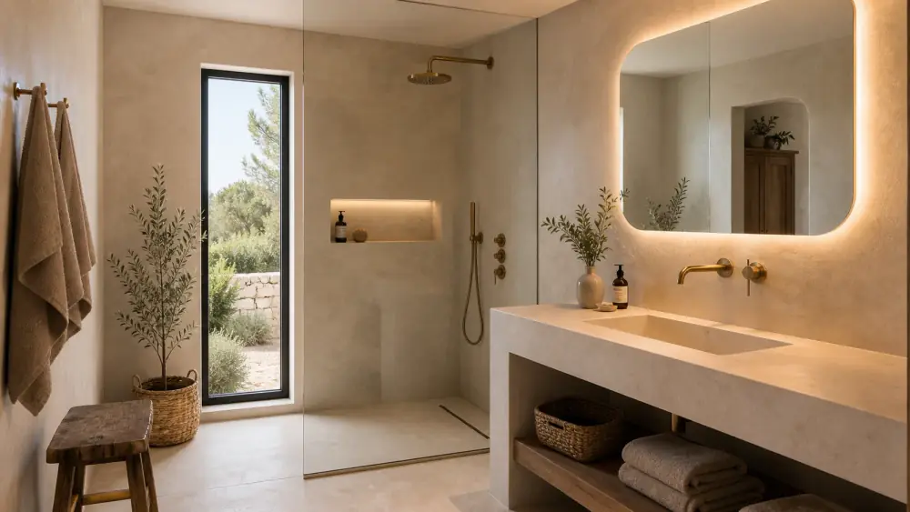Casa de banho premium renovada em villa de férias no Algarve